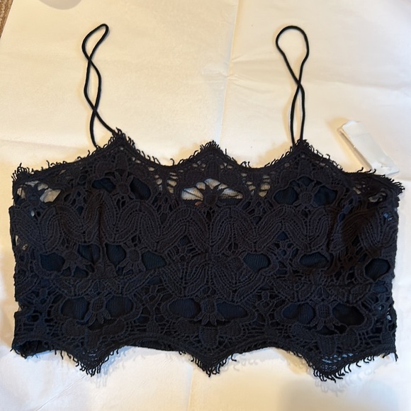 FREE PEOPLE Athena Bralette in Black Size Large - Picture 7 of 13